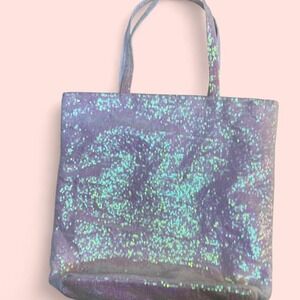 Victoria's Secret Angel White/Pink Sequin Bag